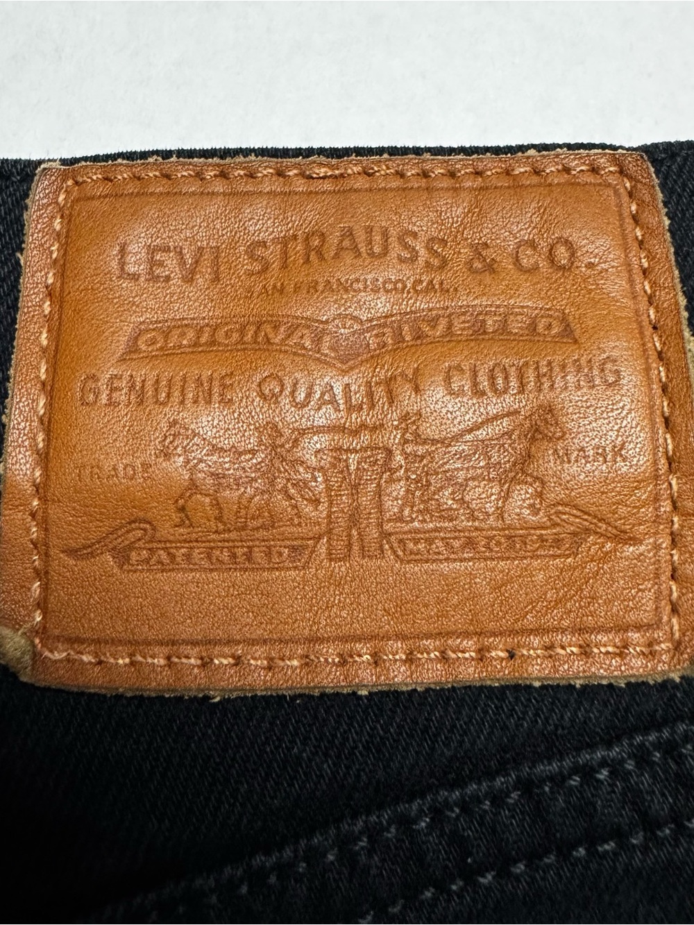 Levis Premium Women's Black Ribcage Straight Ankle Jeans In Black Spruce 28x26 - Picture 10 of 11